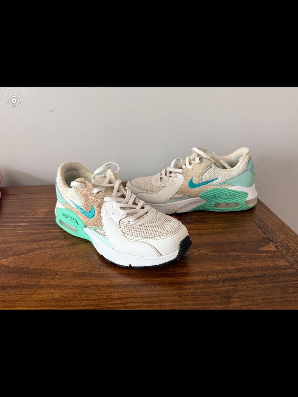 Nike AirMax Teal and White